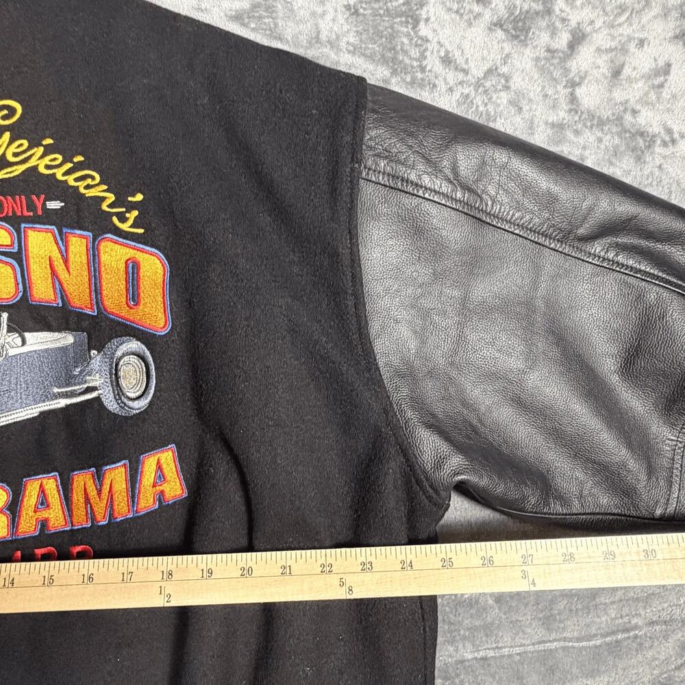 Rare Blackie Gejeian Fresno Autorama 2009 Mens Varsity Jacket XL Wool Leather - Picture 10 of 10